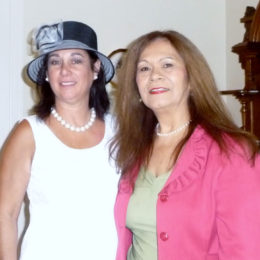 Mercedes Burkavage and Sylvia Ontandea-Bernales – Pink Tea 2012
